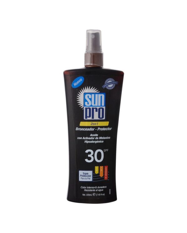 Bronceador Protector Sun Pro En Aceite SPF30 220 ML