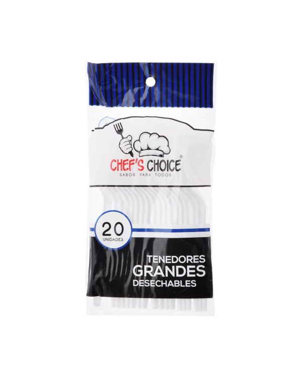 Tenedor Chef's Choice Desechable X20 Unds