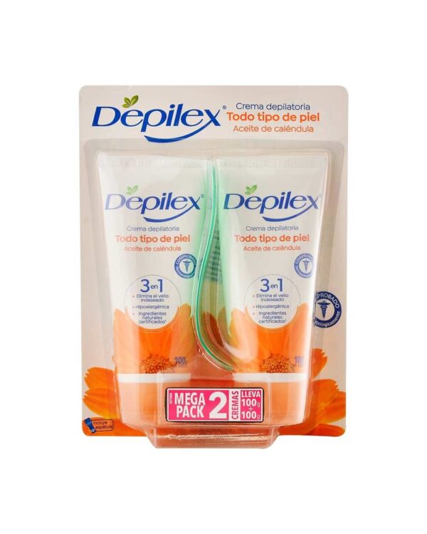 Crema Depilatoria Depilex Todo Tipo De Piel 100 G X2 Unds