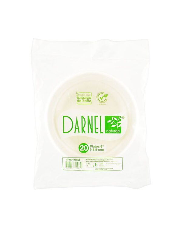 Plato Darnel Naturals 15,5 Cm X20 Unds