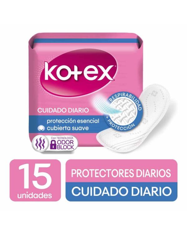 Protector Diarios Kotex Normal X15 Unds