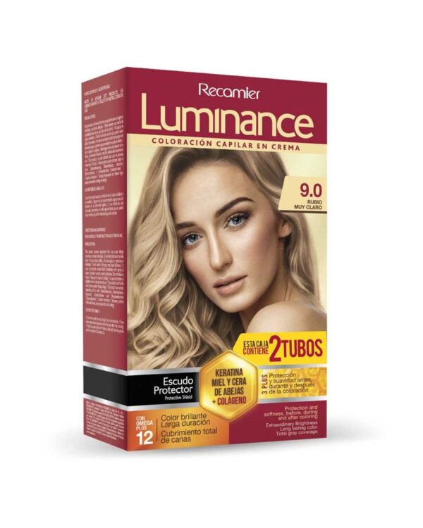 Tinte Luminance Doble Tubo 9,0 Rubio Muy Claro