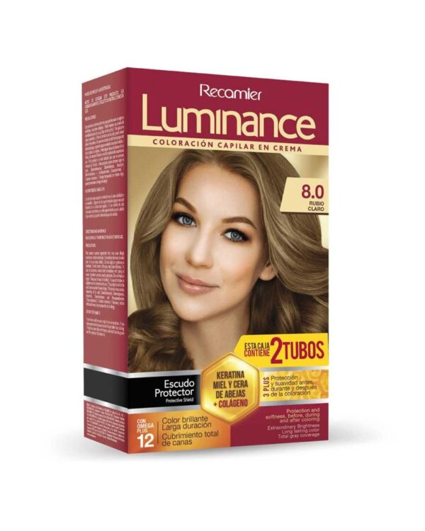Tinte Luminance Doble Tubo 8,0 Rubio Claro