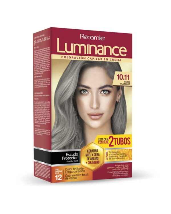 Tinte Luminance Doble Tubo 10,11 Rubio Plateado