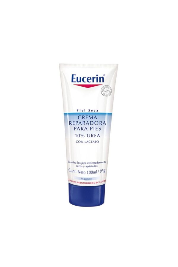 Crema Reparadora Eucerin 10% Urea Con Lactato Para Pies 100 ML