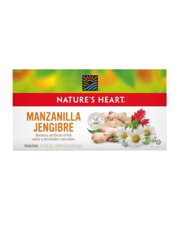 Té Nature's Heart Manzanilla Jengibre 30 G