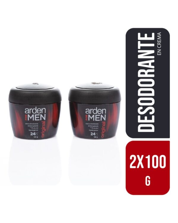 Desodorante Arden For Men Original Crema 100 G X2 Unidades
