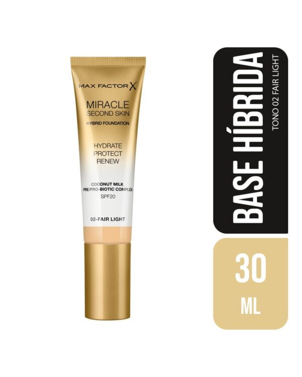Base Max Factor X Miracle Second Skin Fair Light 2