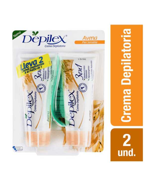 Crema Depilatoria Depilex Piel Sensible 100 G X2 Unds