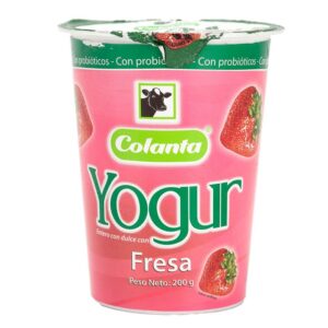 Yogurt Fresa Vaso X200g  Colanta
