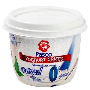 Yogurt Griego 0 Grasa Sin Dulce X500g Pasco  Natural