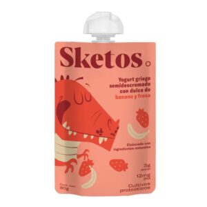 Yogurt Griego Kids Banano Y Fresa X80g  Sketos