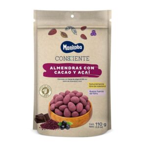 Almendras Manitoba Cacao Acai X110g Doy Pack