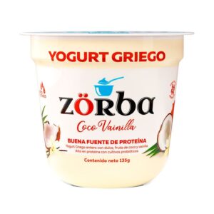 Yogurt Griego Coco Y Vainilla X135g  Zorba
