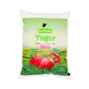 Yogurt Fresa Bolsa X900g  Colanta
