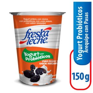 Yogurt Probioticos Arequipe Con Pasas X150g  Freskaleche
