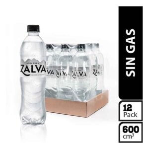 Agua Botella Pet X12und X600ml Cu  Zalva