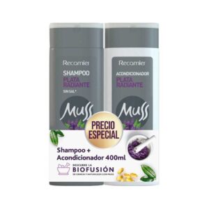 Acondicionador Shampoo Plata Radiante Duo X 400ml Cu  Muss
