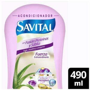 Acondicionador Fusion Proteinas Sabila X490ml  Savital
