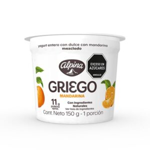 Yogurt Griego Mandarina X150g  Alpina