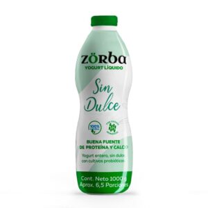 Yogurt Liquido Entero Sin Dulce X1000g  Zorba