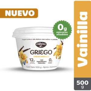 Yogurt Griego Vainilla X500gr  Alpina
