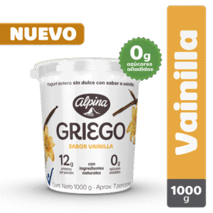 Yogurt Griego Vainilla X1000g  Alpina