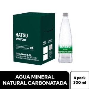 Agua Gas Fourpack Petx300ml  Hatsu