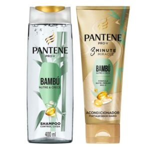 Acondicionador Pack Shampoo Bambu 400ml Y Diario 3 Minute Miracle 170ml  Pantene
