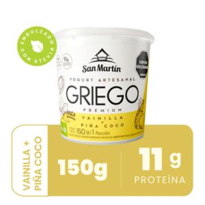Yogurt Griego Premium Pina Y Coco X150g  San Martin