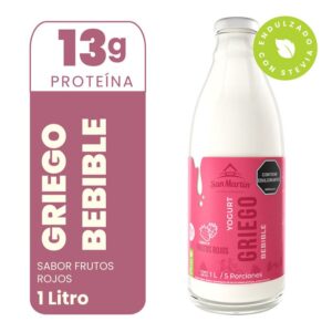 Yogurt Griego Bebible Frutos Rojos X1000g  San Martin