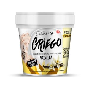 Yogurt Griego Entero Vainilla X900g  Cuisine & Co