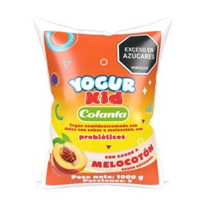 Yogur Kid Melocoton Bolsa X1000grs  Colanta