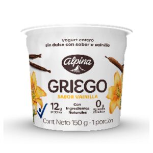 Yogurt Griego Vainilla X150g  Alpina