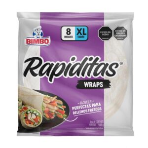 Tortillinas Wraps X8 Und X580g  Bimbo