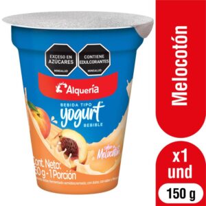 Yogurt Vaso Melocoton X 150 Grs Alqueria  Fortikids