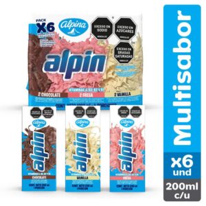 Alpin Multisabor Caja X6und 200ml 1200 Ml Alpina
