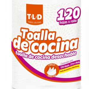Toallas De Cocina Todos Los Dias Desechables 120 Und  Tld