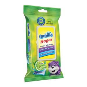Toallitas Humedas Desinfectantes Aroma Limon Citrus 40 Und Familia