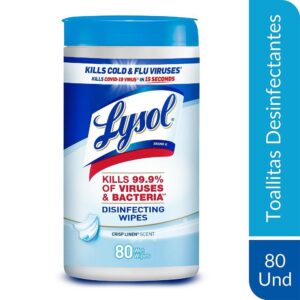 Toallitas Desinfectantes Pureza Algodon 80 Und Lysol