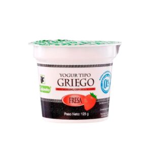 Yogurt Griego Sabor A Fresa Descremado 125 Gr  Colanta