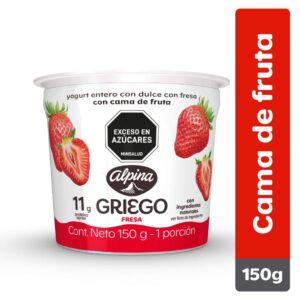 Yogurt Griego Sabor A Fresa 141 Ml  Alpina