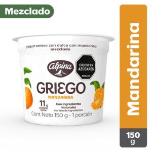 Yogurt Griego Mandarina 141 Ml Alpina