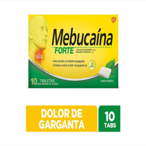 Mebucaina Forte Cloruro De Cetilpiridinio 2mglidocaina Clorhidrato 1mg Tab Bucal Caj 10 Tab 1 U  Oro